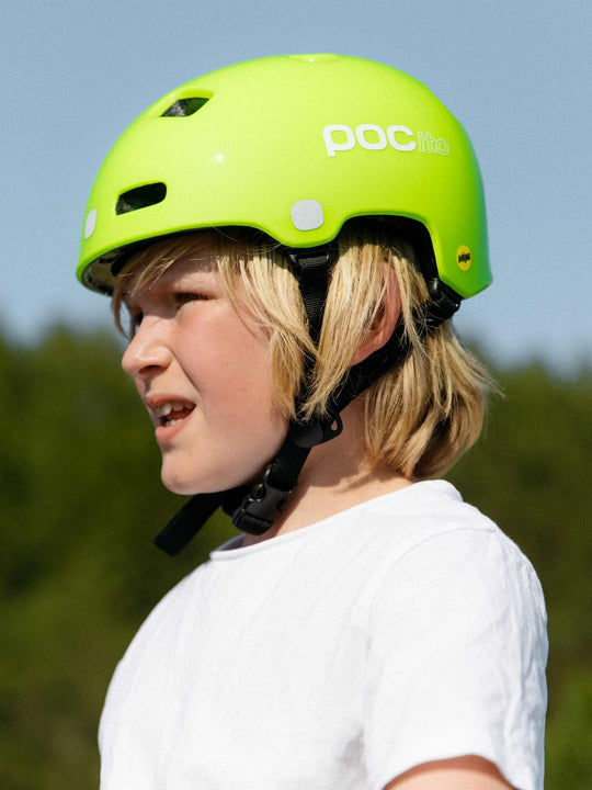Kask rowerowy juniorski POCITO CRANE MIPS - zielony