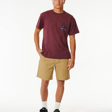 T-Shirt RIP CURL Vaporcool Journeys Trip Tee bordowy - Koszulka - Adventure Sports
