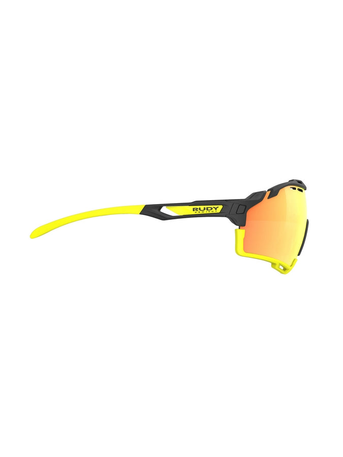 Okulary rowerowe RUDY PROJECT CUTLINE - czarny/żółty | Multilaser Orange Cat 3
