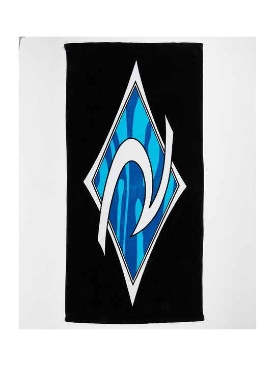 Recznik plażowy RIP CURL Icons Towel - czarny/niebieski