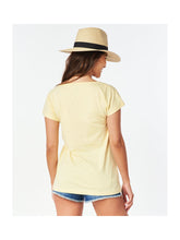 T-Shirt RIP CURL Playabella Graphic Tee - jasny żółty