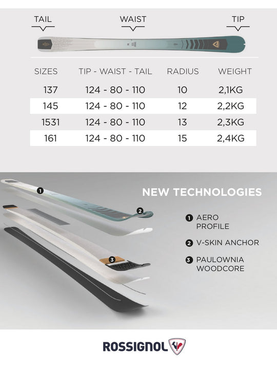 Narty skitourowe ROSSIGNOL ESCAPER 80 Pro + wiązania LOOK ST 10 - Adventure Sports
