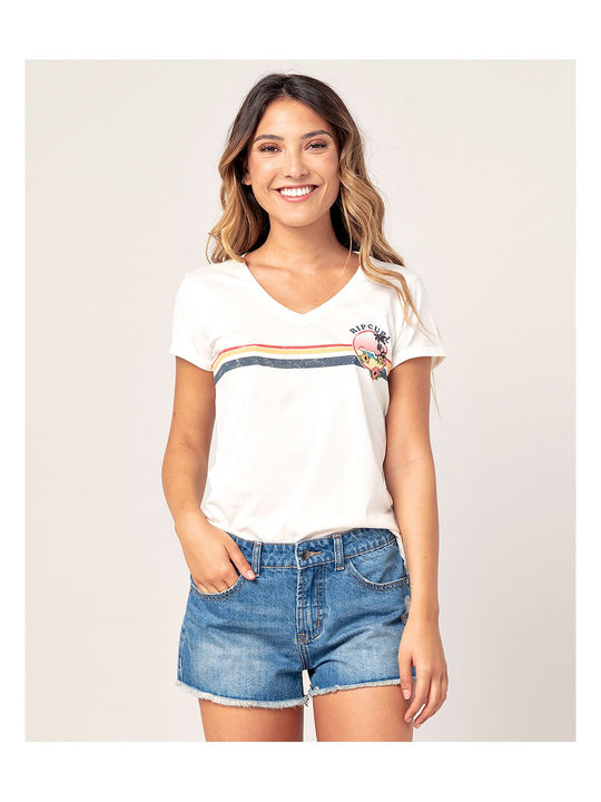 T-Shirt RIP CURL GOLDEN STATE V NECK - Koszulka - Adventure Sports
