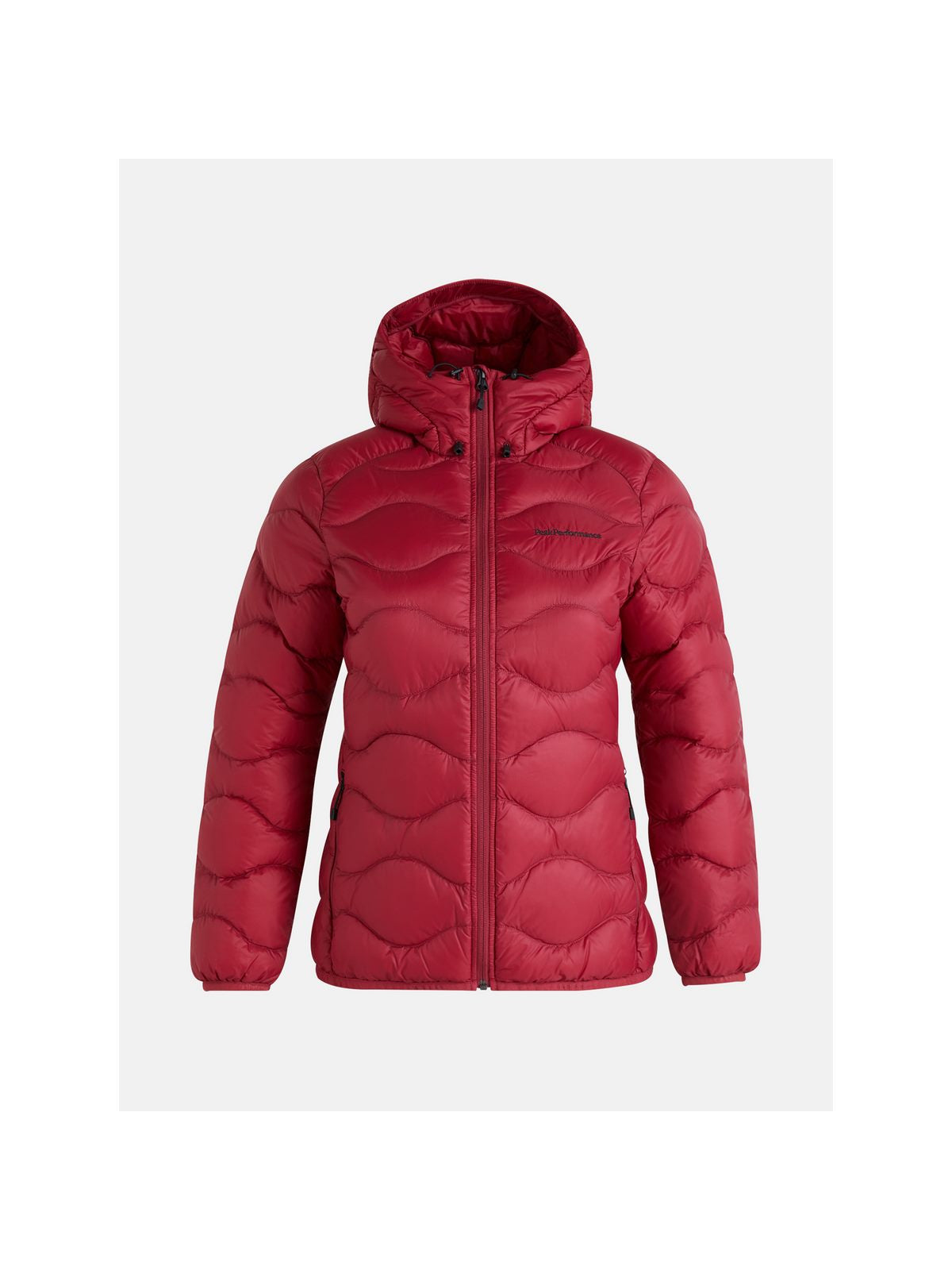 Kurtka puchowa Peak Performance W Helium Down Hood Jacket czerwony