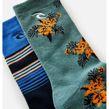 Skarpety RIP CURL Art Crew Sock 2-Pk niebieski - TU - Adventure Sports
