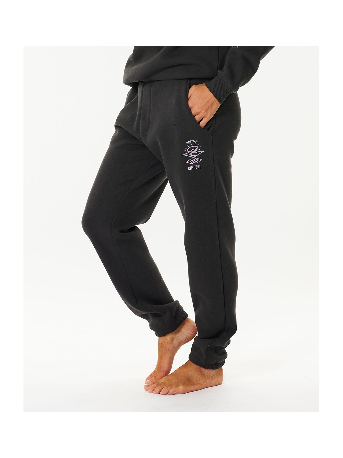 Spodnie dresowe RIP CURL Icons Trackpant czarny - Adventure Sports