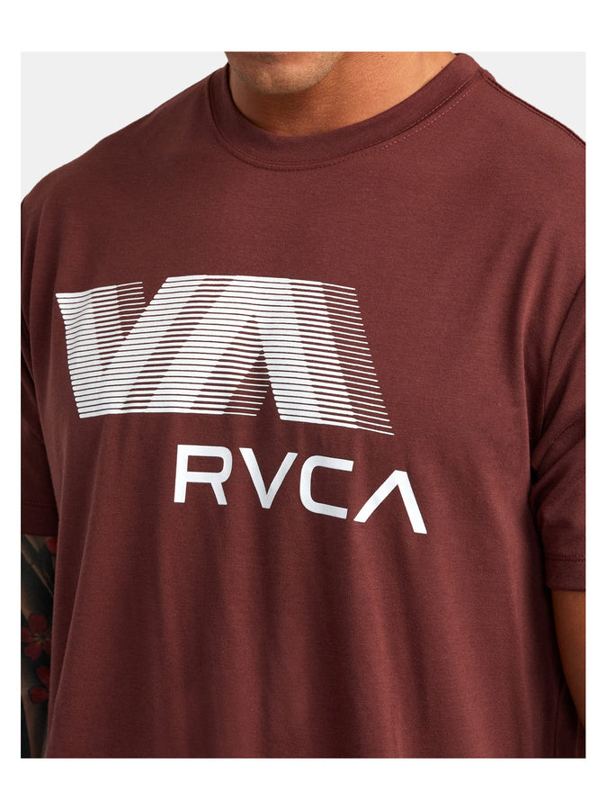 T-Shirt RVCA Va Rvca Blur Ss brązowy