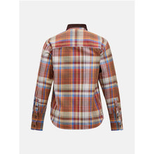 Koszula Peak Performance W Heavy Cotton Shirt brązowa krata - Adventure Sports
