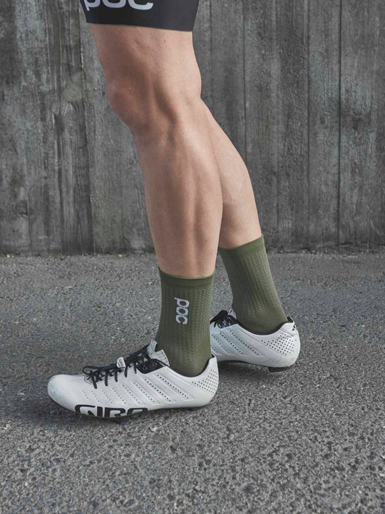 Skarpety rowerowe POC Flair Sock Mid zielony | czarny
