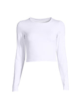 Koszulka CASALL Crop Long Sleeve biały
