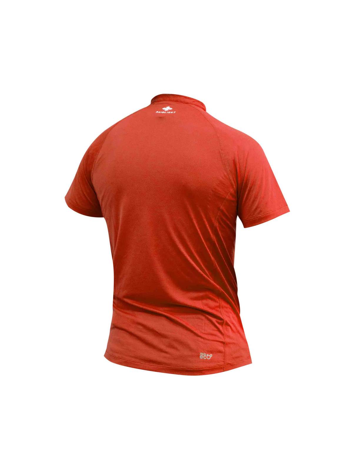 Koszulka do biegania męska RAIDLIGHT ACTIV RUN SS SHIRT MID ZIP czerwona
