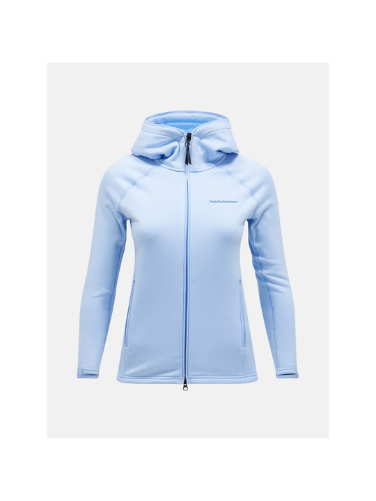 Bluza Peak Performance W Chill Light Zip Hood niebieski
