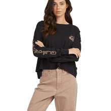 Longsleeve damski QUIKSILVER Oversized Crop LS W Tees - czarny - Koszulka - Adventure Sports
