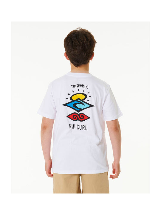 T-Shirt chłopięcy RIP CURL Search Icon Tee -Boy biały

