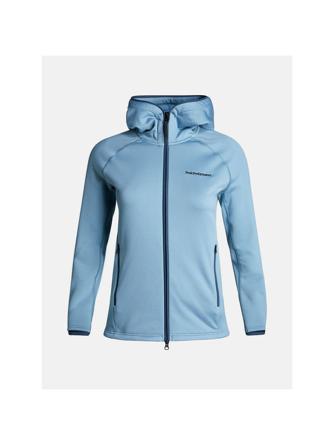 Bluza Peak Performance W Chill Light Zip Hood - niebieski/granatowy