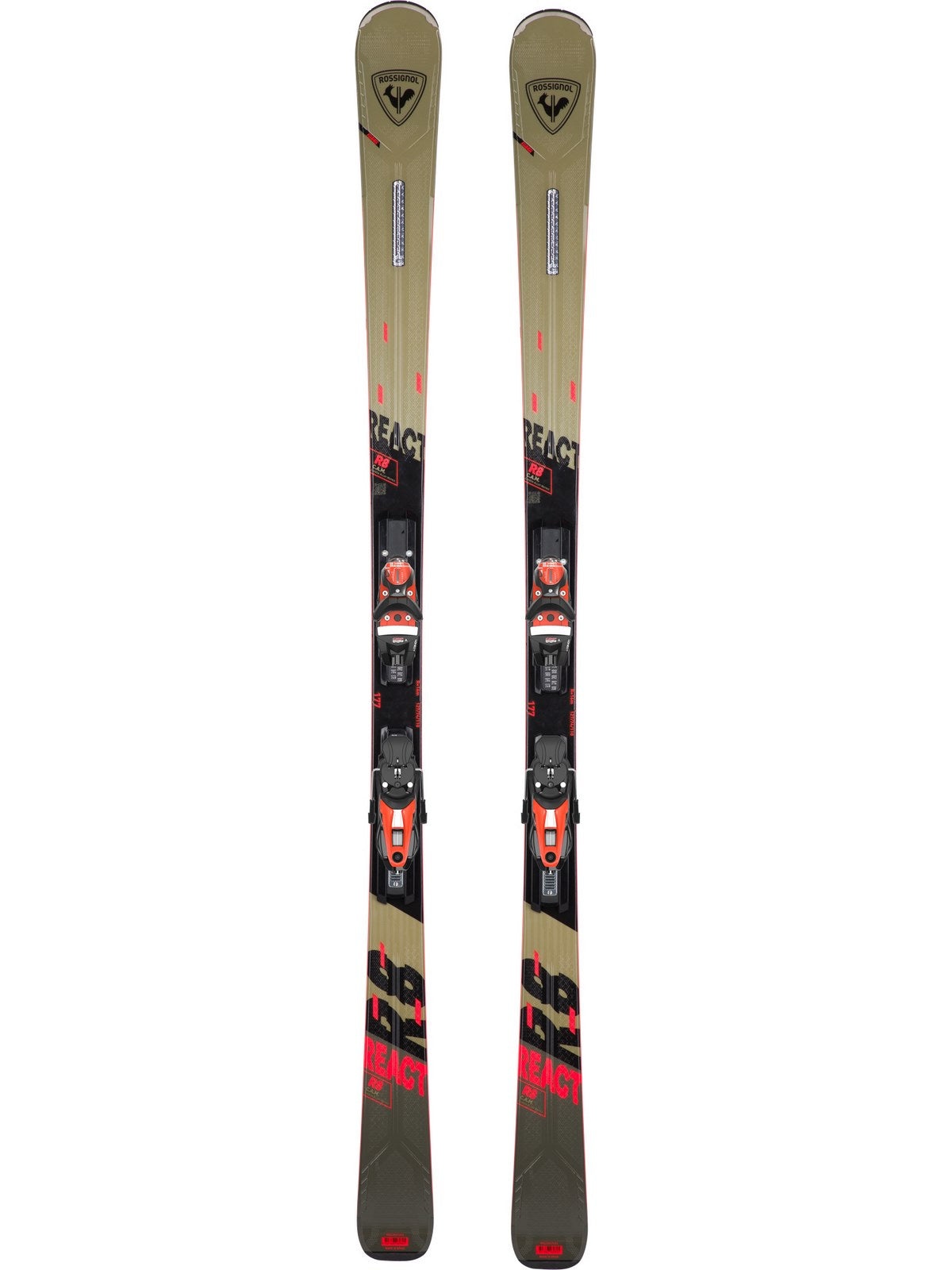 Narty ROSSIGNOL REACT 8 CAM + wiązania LOOK NX12 Konect GW B80 Blk Hot Red - Adventure Sports