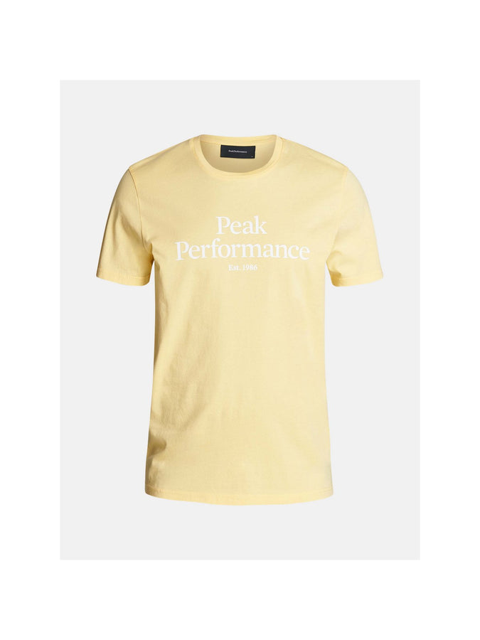 T Shirt Peak Performance M Original Tee - żółty