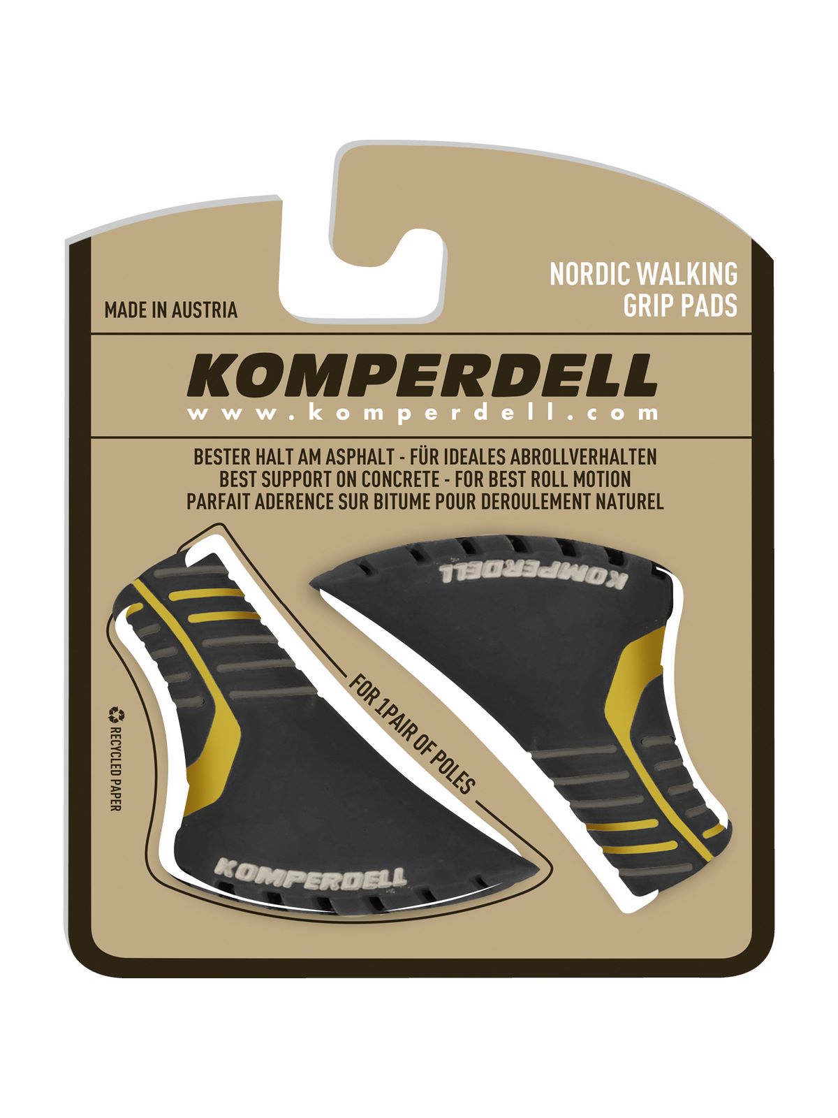 PAD Nordic Walking KOMPERDELL 2-Color Vulcanized Pad - TU - Adventure Sports