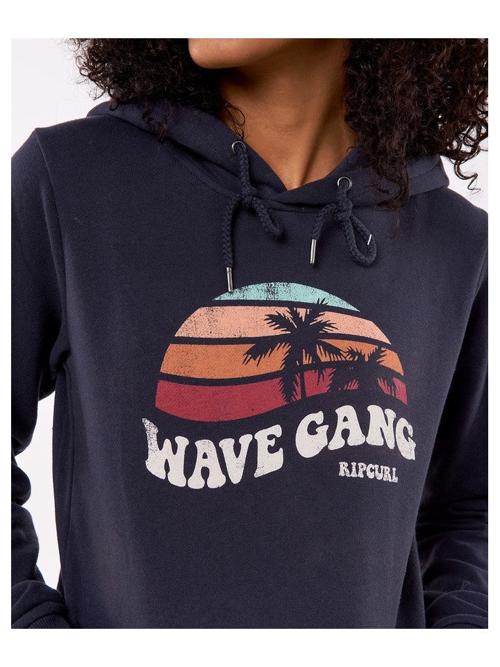 Bluza RIP CURL Melting Waves Hood Fleece granatowy