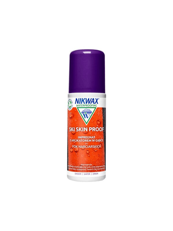 Impregnat do fok narciarskich Nikwax Ski Skin Proof – 125 ml gąbka - Środki Czyszczące - Adventure Sports