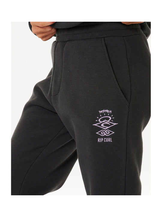 Spodnie dresowe RIP CURL Icons Trackpant czarny - Adventure Sports
