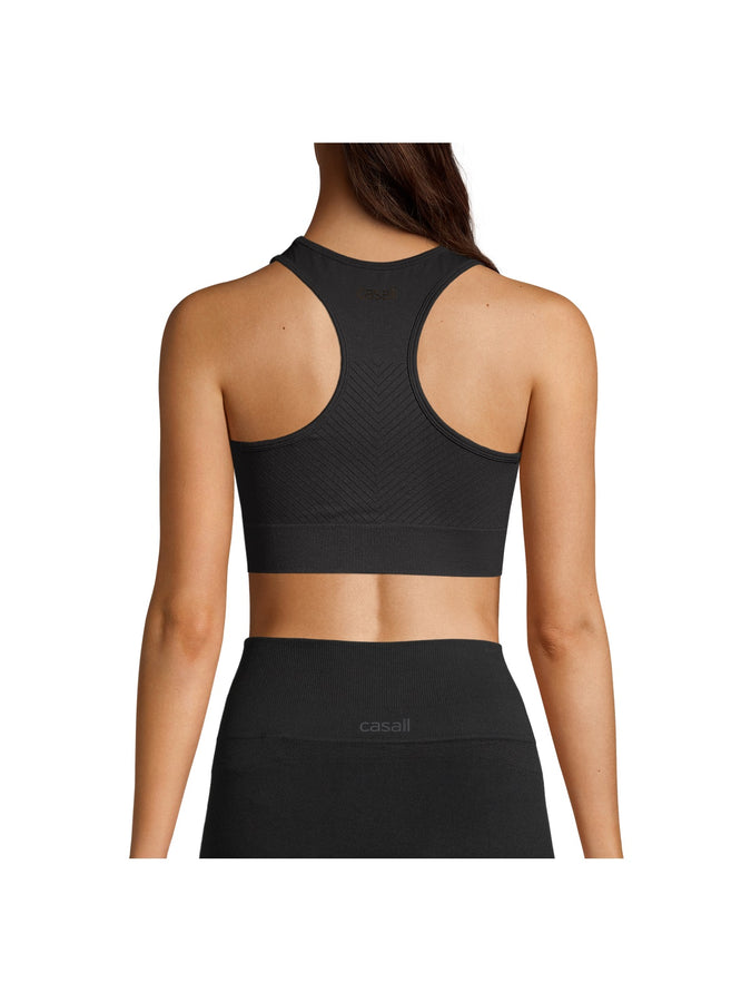 Top do ćwiczeń CASALL Essential Block Seamless Sport Top czarny