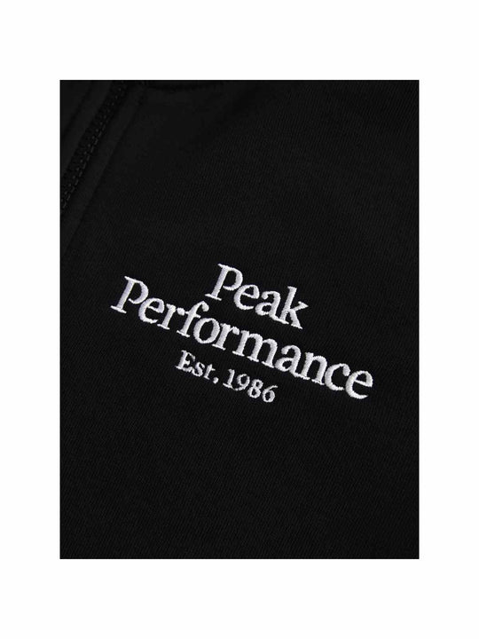 Bluza Peak Performance Jr Original Zip Hood - czarny
