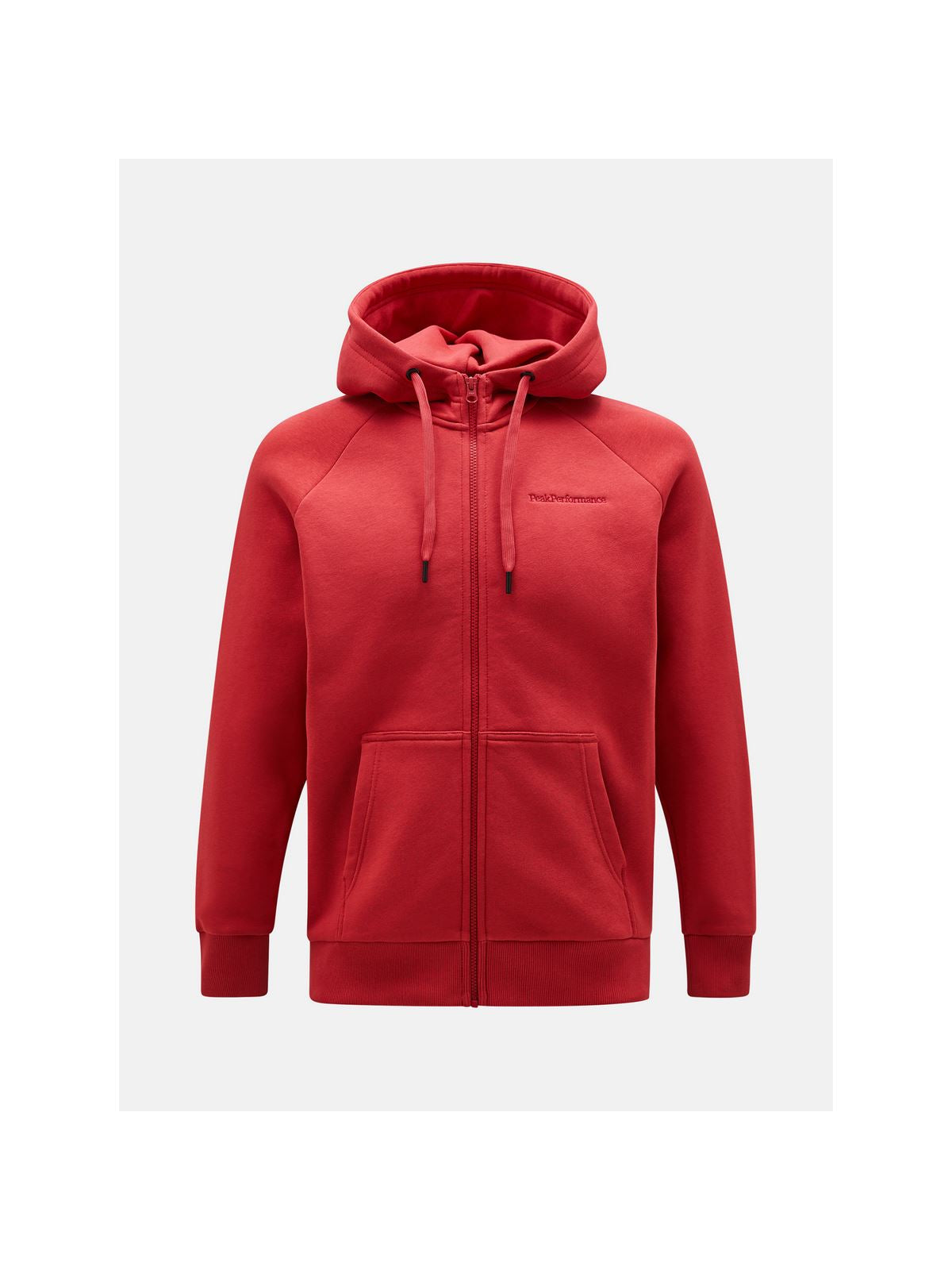 Bluza Peak Performance M Original Small Logo Zip Hood czerwony