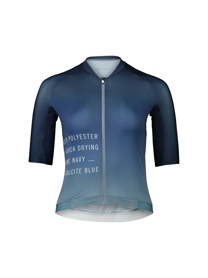 Koszulka rowerowa POC W's Pristine Print Jersey niebieski