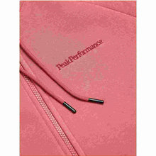 Bluza Peak Performance W Original Small Logo Zip Hood różowy - Adventure Sports
